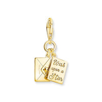 THOMAS SABO Damen Charm-Anhänger Stern & Mond Charm Club 925 Sterling Silber 1794-051-14