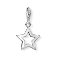 THOMAS SABO Damen Charm-Anhänger Stern & Mond Charm Club 925 Sterling Silber 1794-051-14