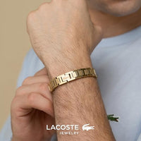 Lacoste Armband mit Knebelverschluss Kollektion METROPOLE Verziert mit petit piqué Muster - Erhältlich für ihn und sie