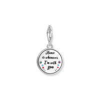 THOMAS SABO Damen Charm-Anhänger Stern & Mond Charm Club 925 Sterling Silber 1794-051-14