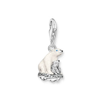 THOMAS SABO Damen Charm-Anhänger Stern & Mond Charm Club 925 Sterling Silber 1794-051-14