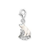 THOMAS SABO Damen Charm-Anhänger Stern & Mond Charm Club 925 Sterling Silber 1794-051-14