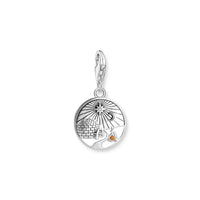 THOMAS SABO Damen Charm-Anhänger Stern & Mond Charm Club 925 Sterling Silber 1794-051-14