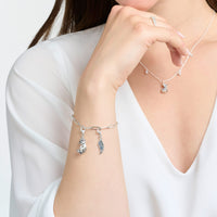 THOMAS SABO Damen Charm-Anhänger Stern & Mond Charm Club 925 Sterling Silber 1794-051-14