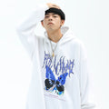 Men Hip Hop Hoodie Sweatshirt Butterfly Streetwear Harajuku Hoodie Pullover Oversized Autumn Cotton Hoodie HipHop Loose