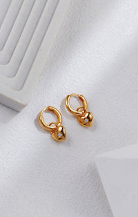 Heart-shaped Zirconia Earrings