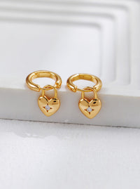 Heart-shaped Zirconia Earrings